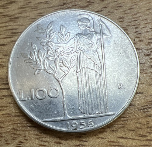 1956 italy 100 - lire, coin