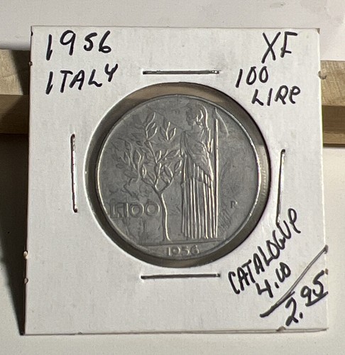 1956 italy 100 lire - 1956, b)