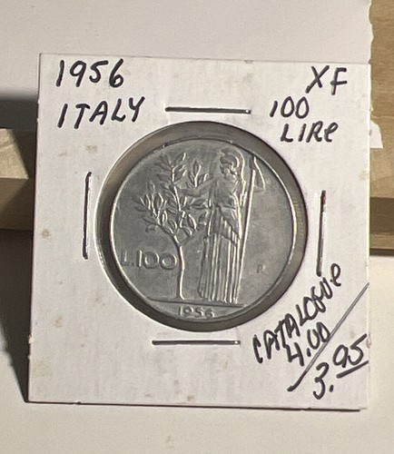 1956 italy 100 lire - lire, xf
