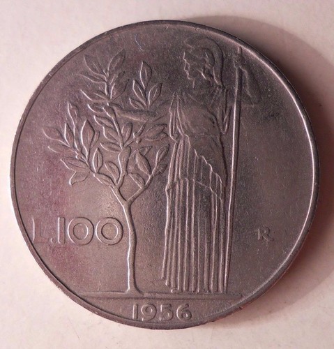 1956 italy 100 lire key - italy,