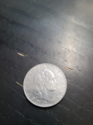 1956 italy lire coin - 50,