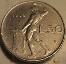 1956 R Italy 50 Lire