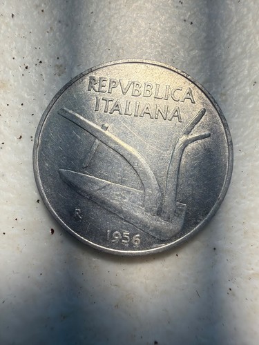 1956 lire coin - from, the