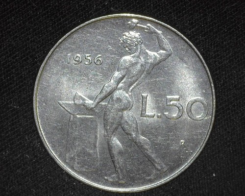 Italy 1956 lire km95 1 - 1956-r, km95.1