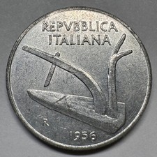 1956 Italy 10 Lire - Beautiful