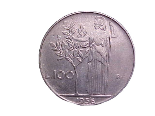 1956 italy 100 lire 96 - italy,