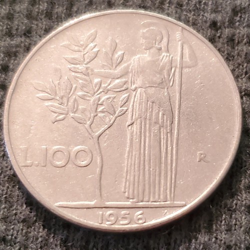 1956 italy 100 lire - coin;, free