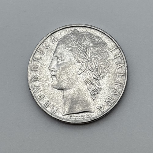 1956 italy 100 lire coin - italy,
