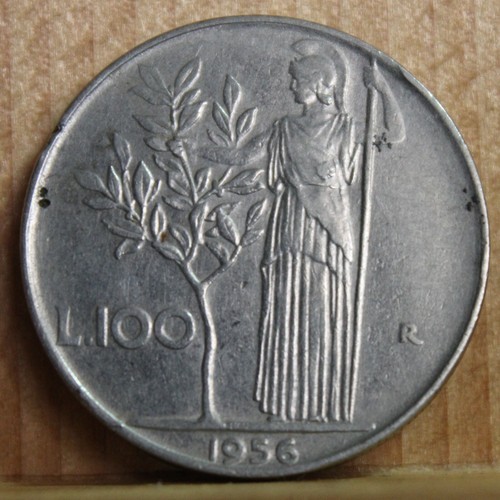 1956r italy 100 lire - 1956r,