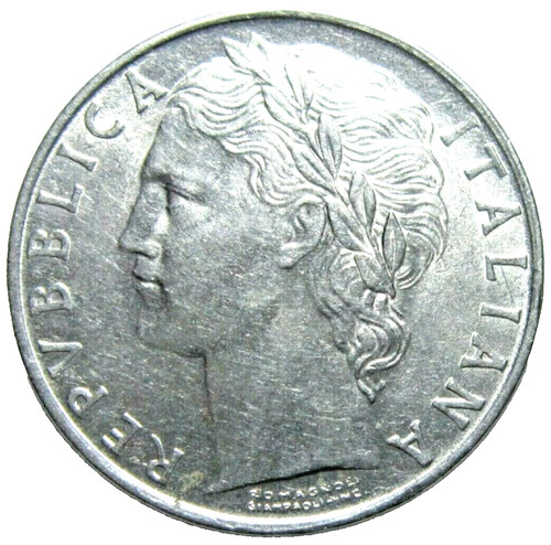 Italy 100 lire 1956 - lire,, 1956.