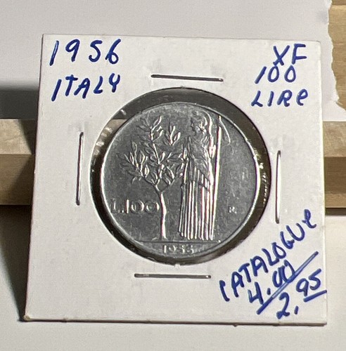 1956 italy 100 lire - lire, xf