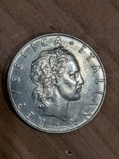 1956 R Italy 50 Lire KM# 95.1