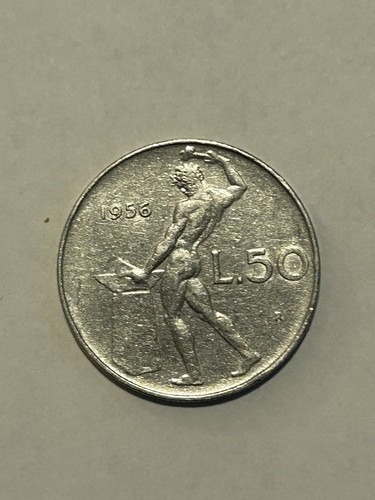 1956 italy lire - lire., coin