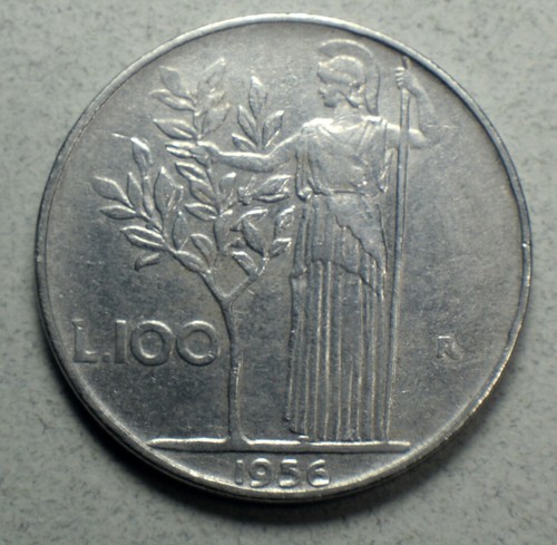 Italy 100 lire - 1956-r, km#96.1