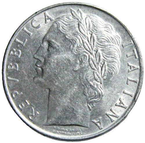 Italy 100 lire 1956 - 100, lire,