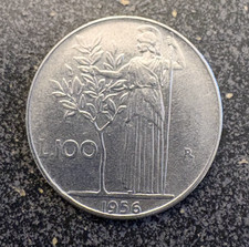 Italy 100 Lire coin 1956