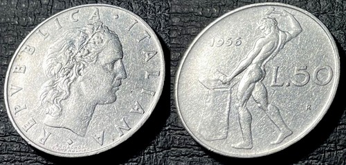 Italy 1956 lire 95 - 50, km-95.1