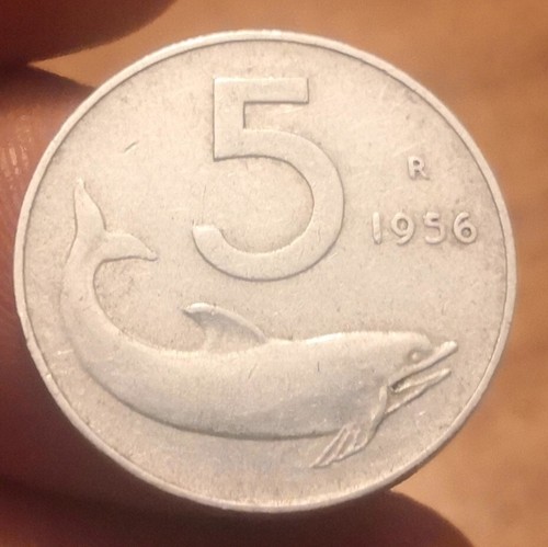 1956 lire coin - 1956, 5