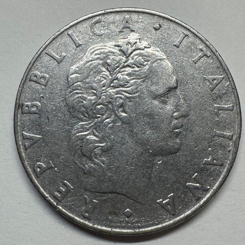 1956 italy lire coin - 50,