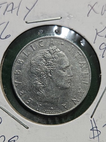 1956 italy fifty lire lira - 50,